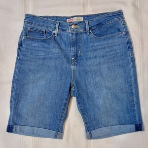 Signature by Levi Strauss Denim Bermuda‎ Jean Shorts Sz 8(29) EUC